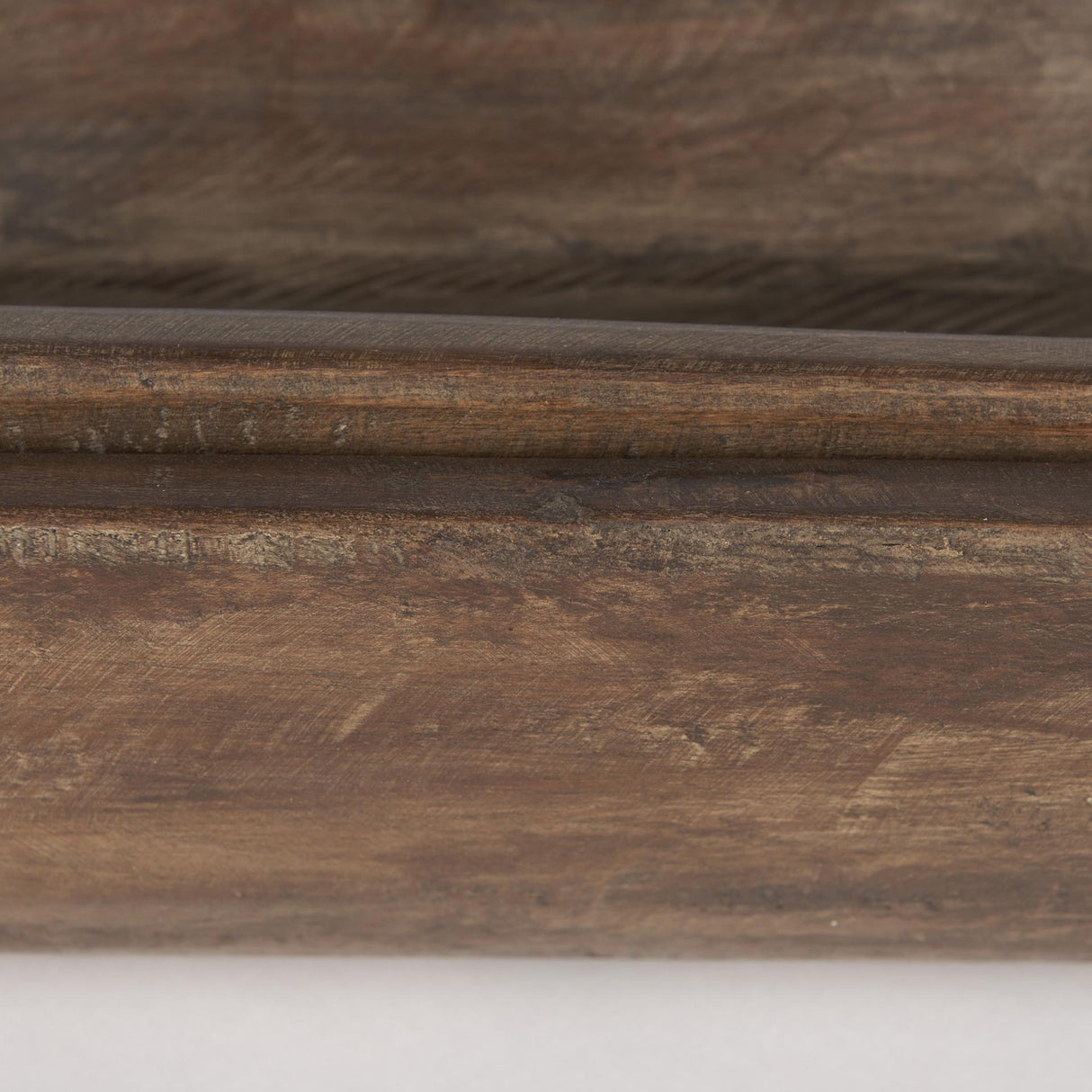 Mercana Athena Set of 2 Extra Large Medium Brown Reclaimed Wood Trays