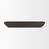 Mercana Athena Set of 2 Extra Large Black-Brown Reclaimed Wood Trays