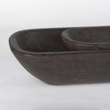 Mercana Athena Set of 2 Extra Large Black-Brown Reclaimed Wood Trays