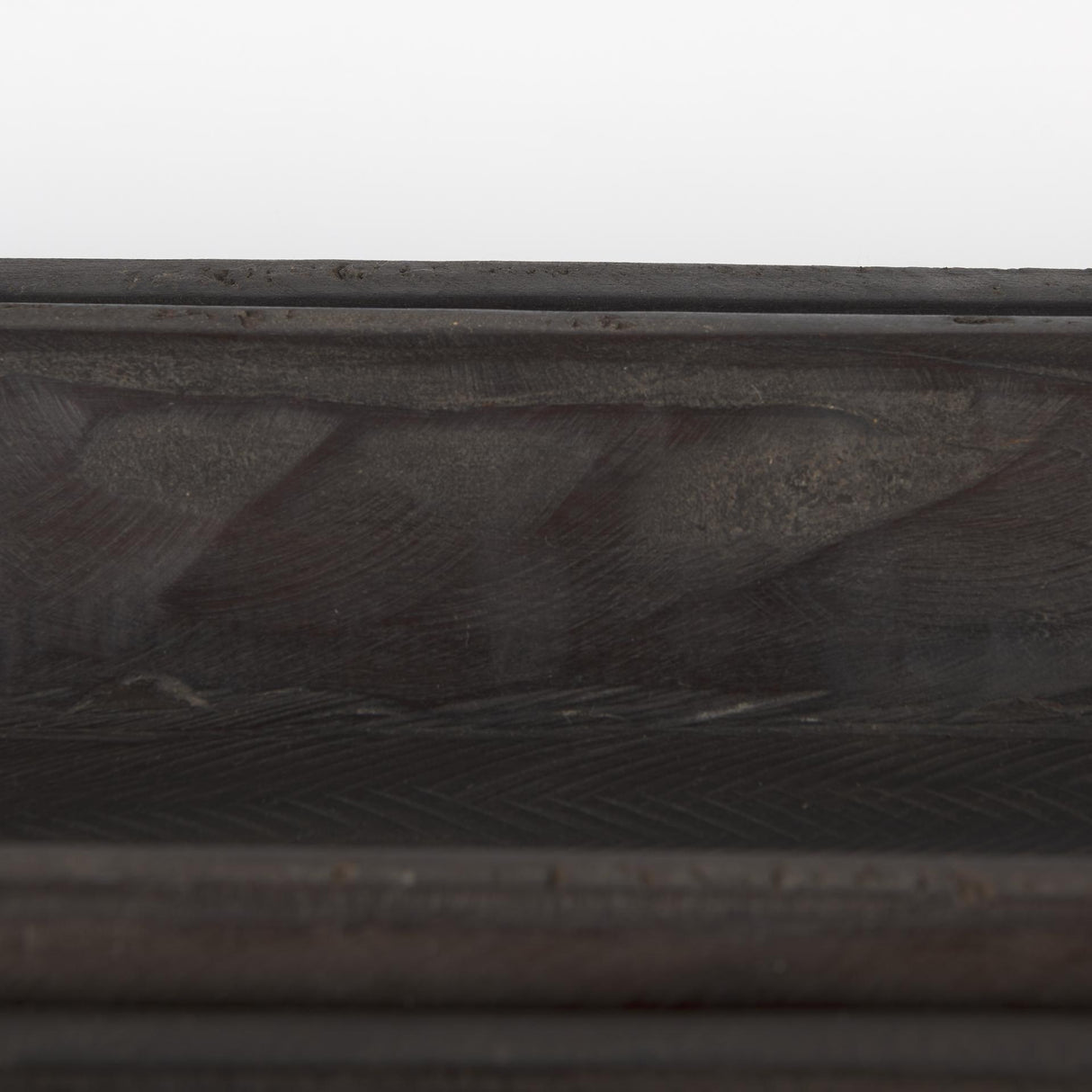 Mercana Athena Set of 2 Extra Large Black-Brown Reclaimed Wood Trays