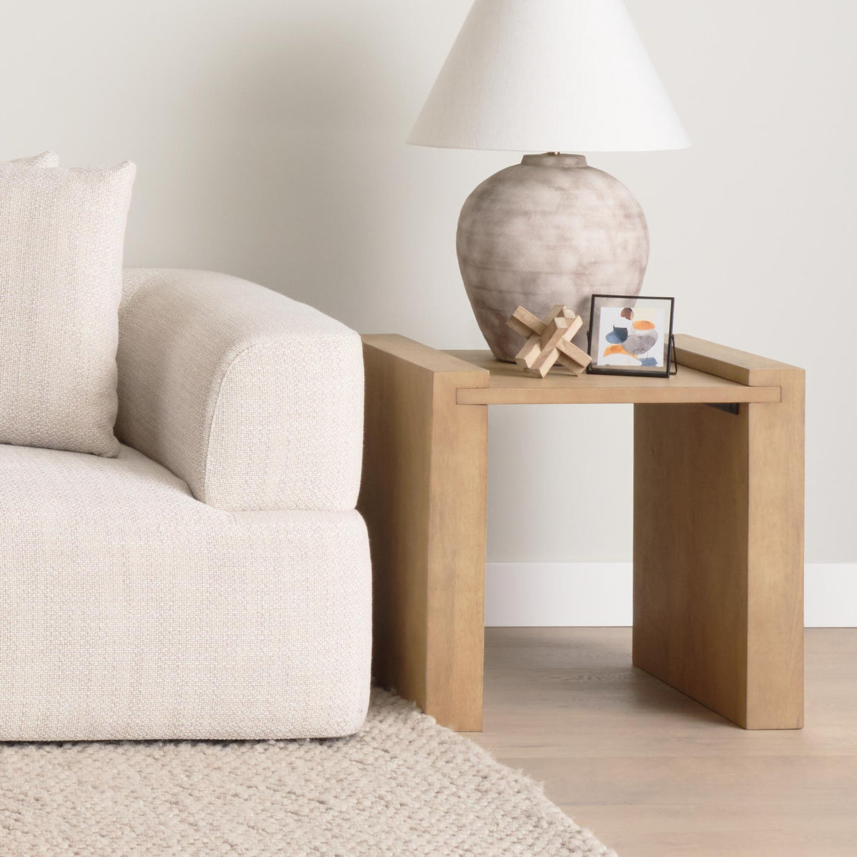 Mercana Athelia Light Wood Accent Table
