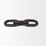 Mercana Tayla Large Black-Brown Wood Chain Link