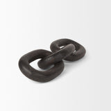 Mercana Tayla Large Black-Brown Wood Chain Link