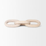 Mercana Tayla Large Blonde Wood Chain Link