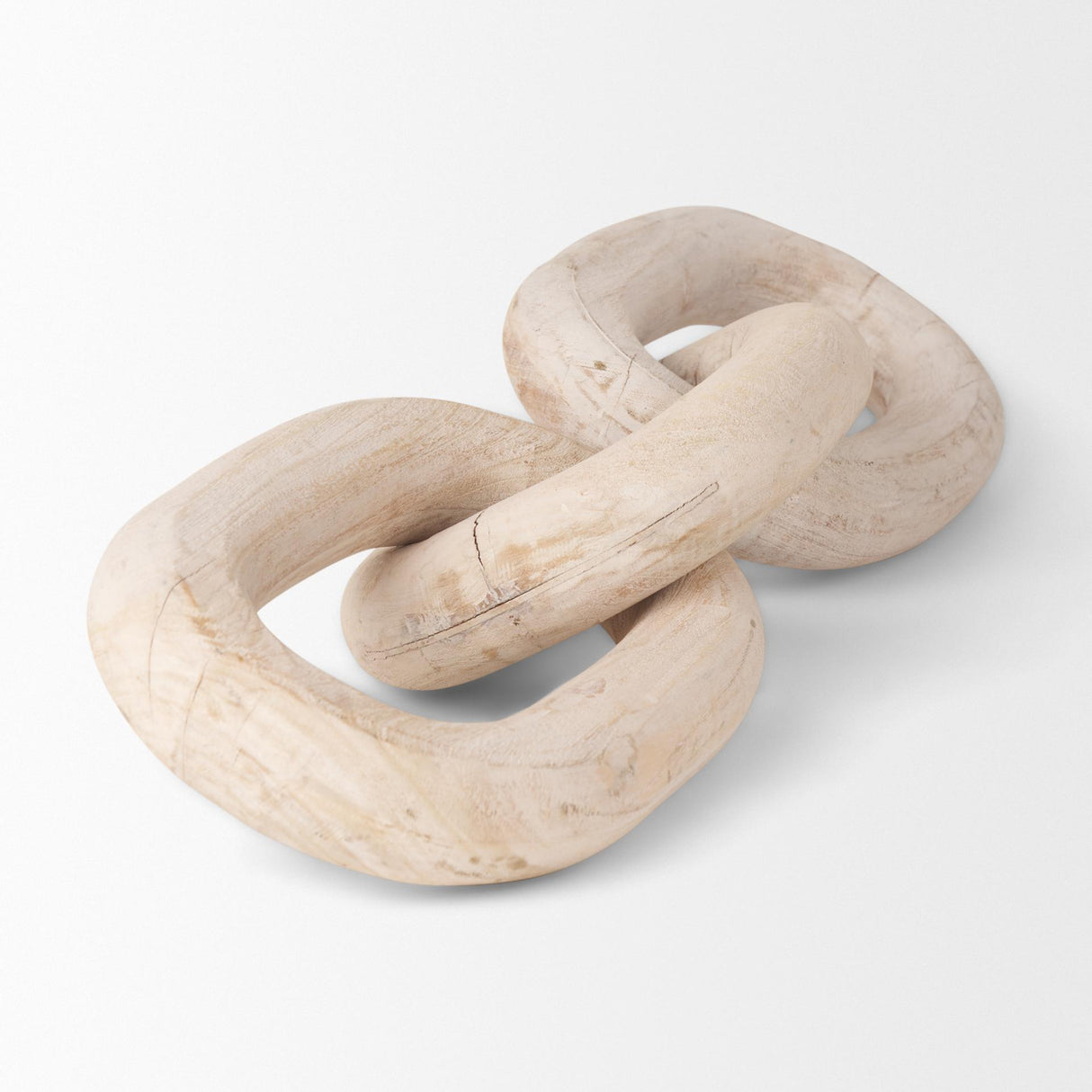 Mercana Tayla Large Blonde Wood Chain Link