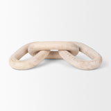 Mercana Tayla Large Blonde Wood Chain Link