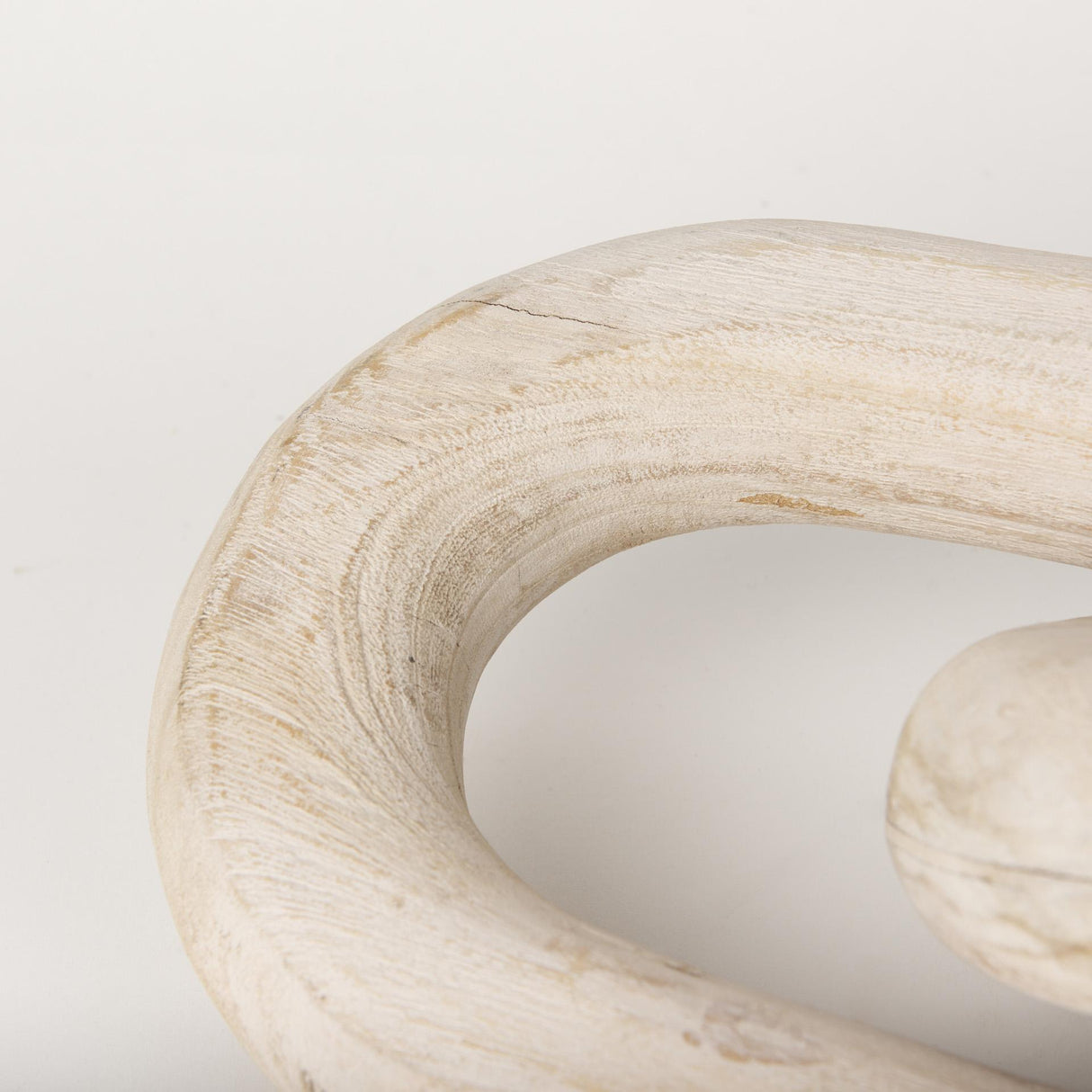 Mercana Tayla Large Blonde Wood Chain Link