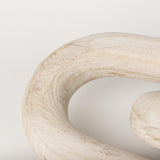 Mercana Tayla Large Blonde Wood Chain Link