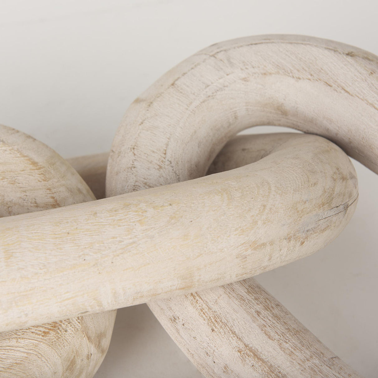 Mercana Tayla Large Blonde Wood Chain Link