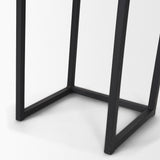 Mercana Jadine Set of 2 Medium Brown Wood w/ Black Metal Rectangle Frames