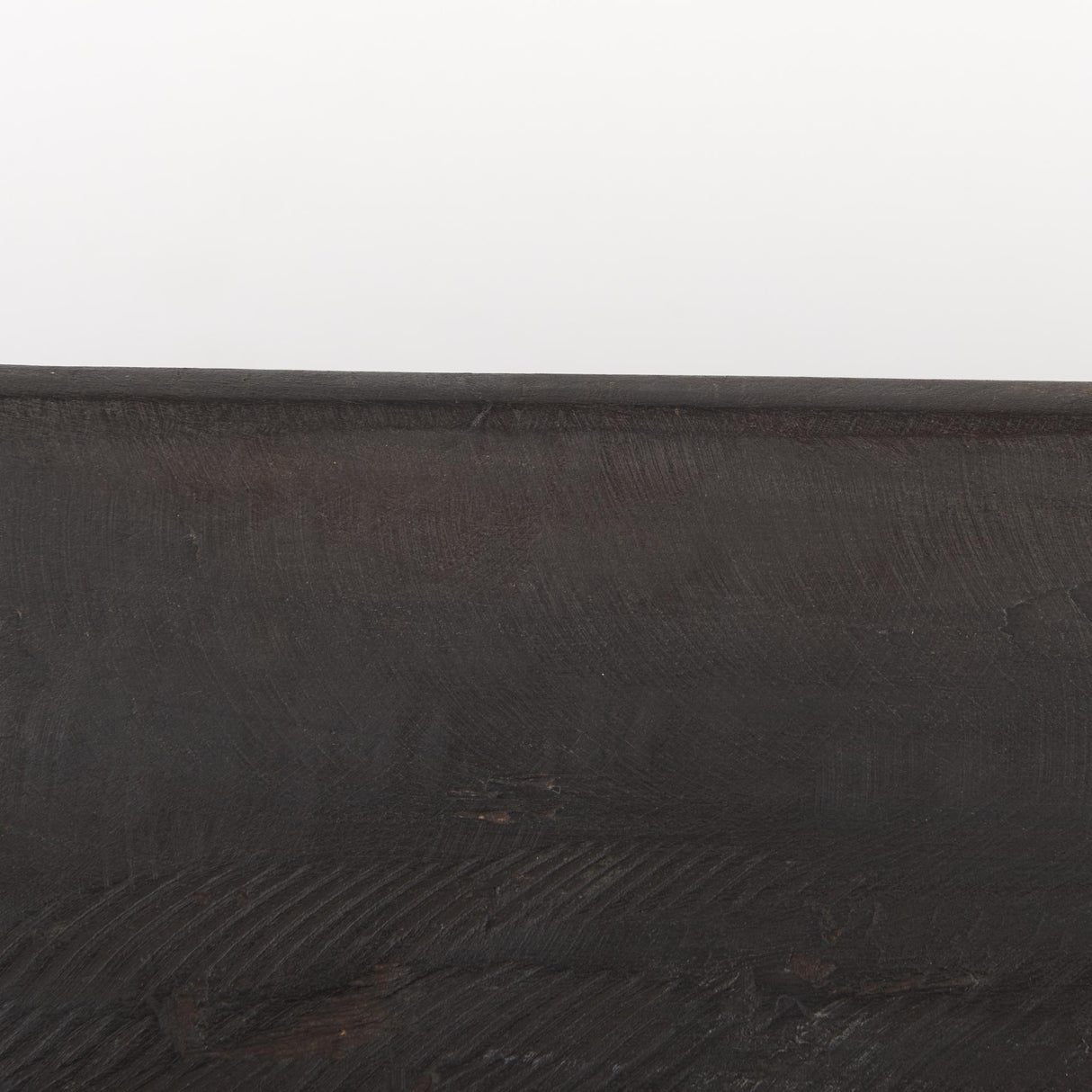 Mercana Athena Extra Large Oblong Black-Brown Reclaimed Wood Bowl