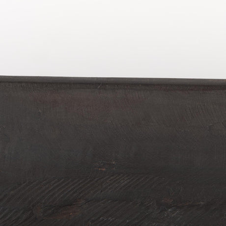 Mercana Athena Extra Large Oblong Black-Brown Reclaimed Wood Bowl
