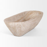 Mercana Athena Extra Large Oblong Light-Wash Reclaimed Wood Bowl