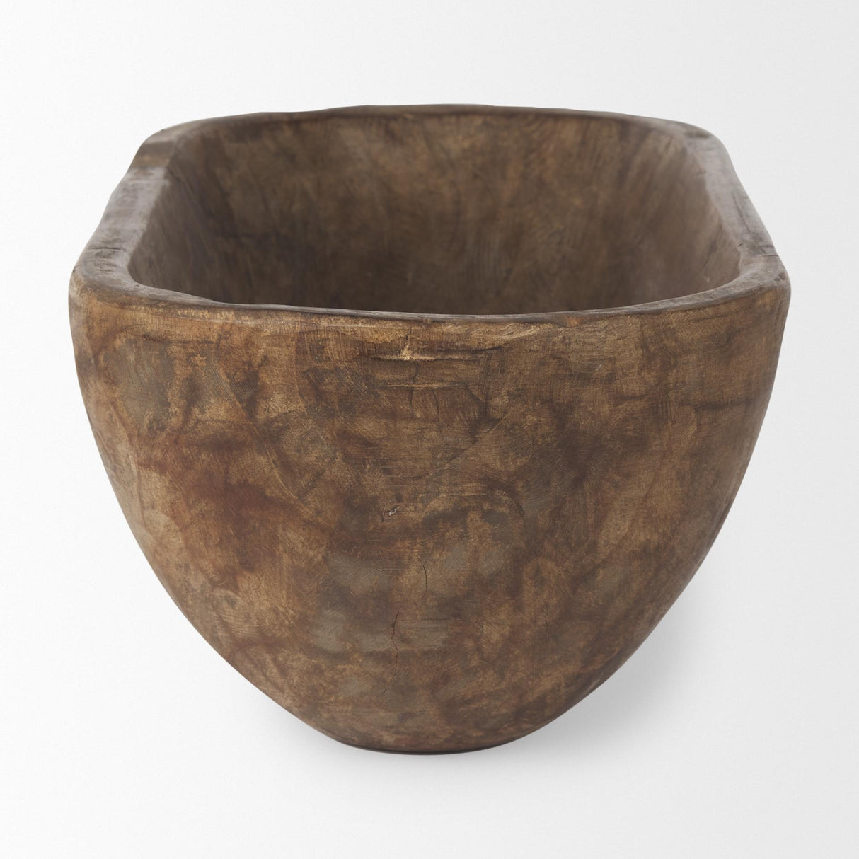 Mercana Athena Extra Large Oblong Medium Brown Reclaimed Wood Bowl