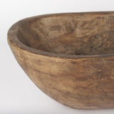 Mercana Athena Extra Large Oblong Medium Brown Reclaimed Wood Bowl