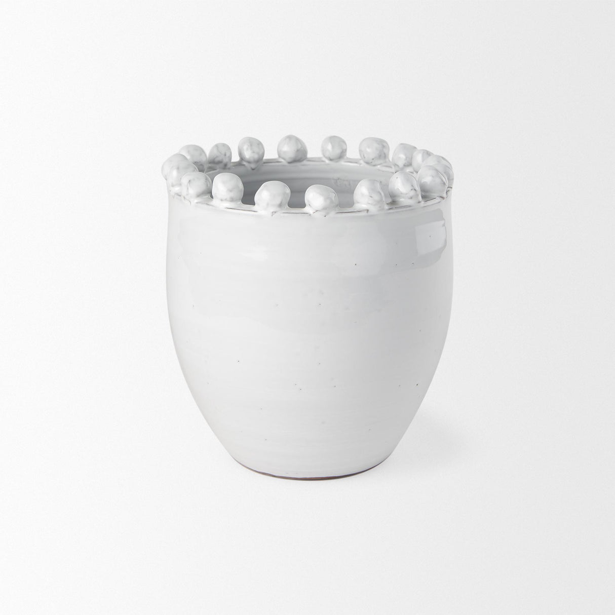 Mercana Basin Small Off-White Glazed Vase