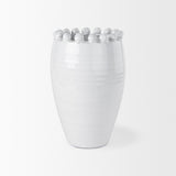Mercana Basin Medium Off-White Glazed Vase
