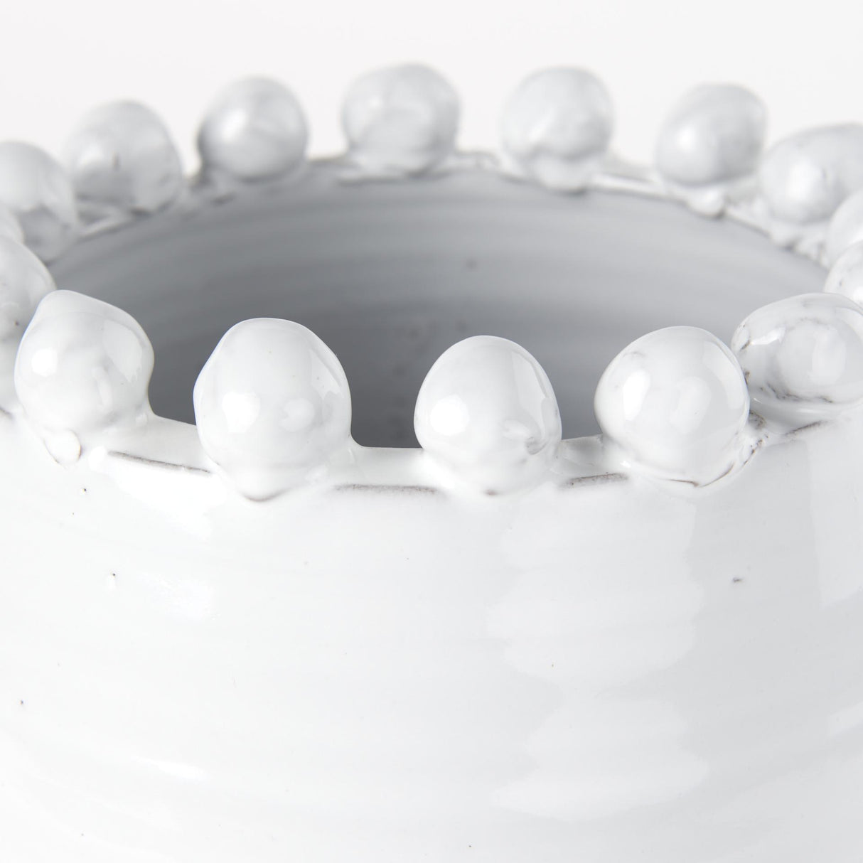 Mercana Basin Medium Off-White Glazed Vase