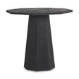 Mercana Maxine Hexagonal Black Wood Foyer Table