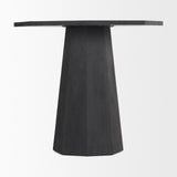 Mercana Maxine Hexagonal Black Wood Foyer Table