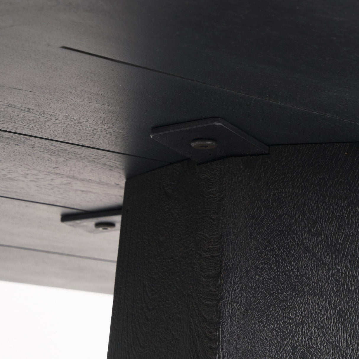 Mercana Maxine Hexagonal Black Wood Foyer Table