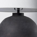 Mercana Marvin Black Ceramic Table Lamp