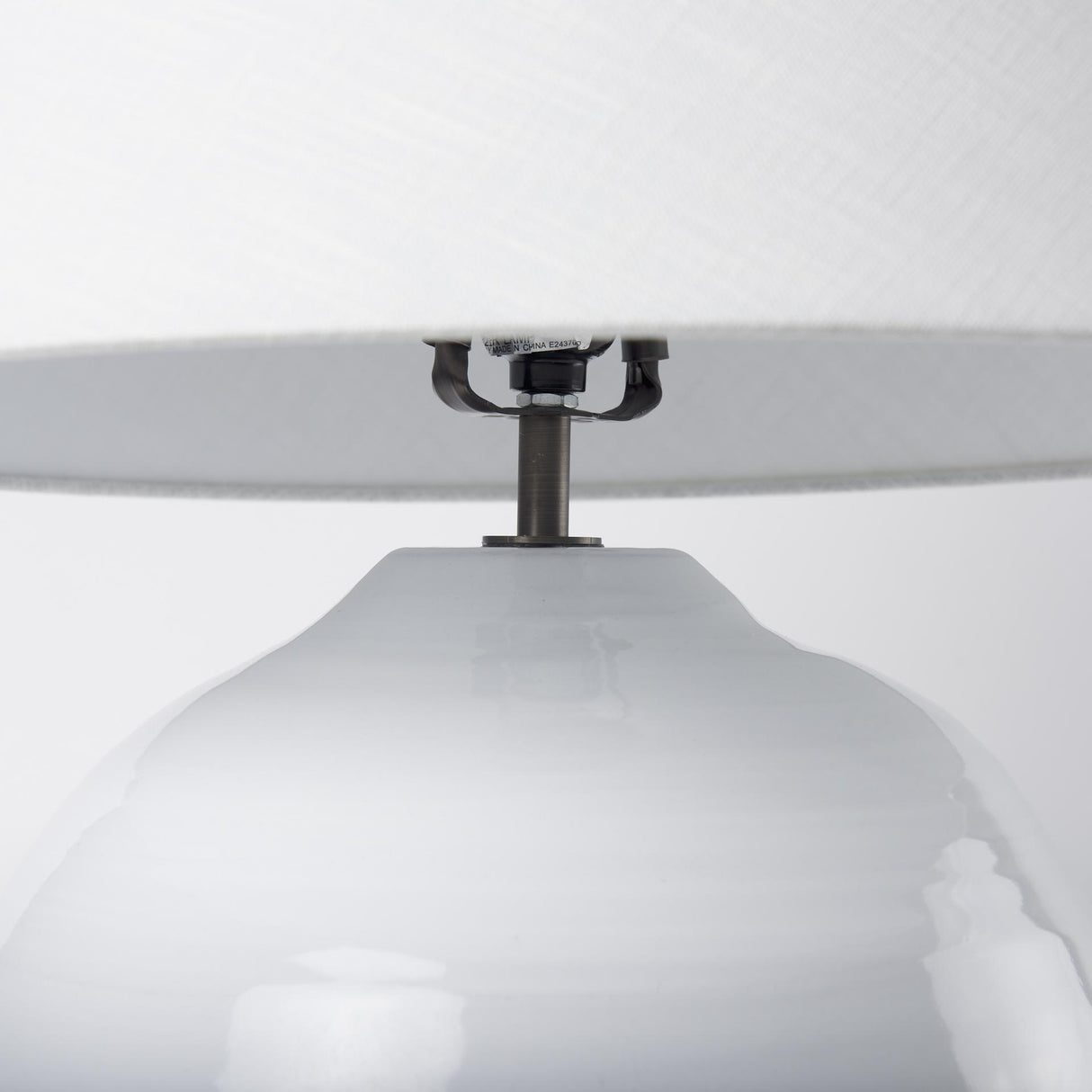 Mercana Mehdi White Ceramic Table Lamp