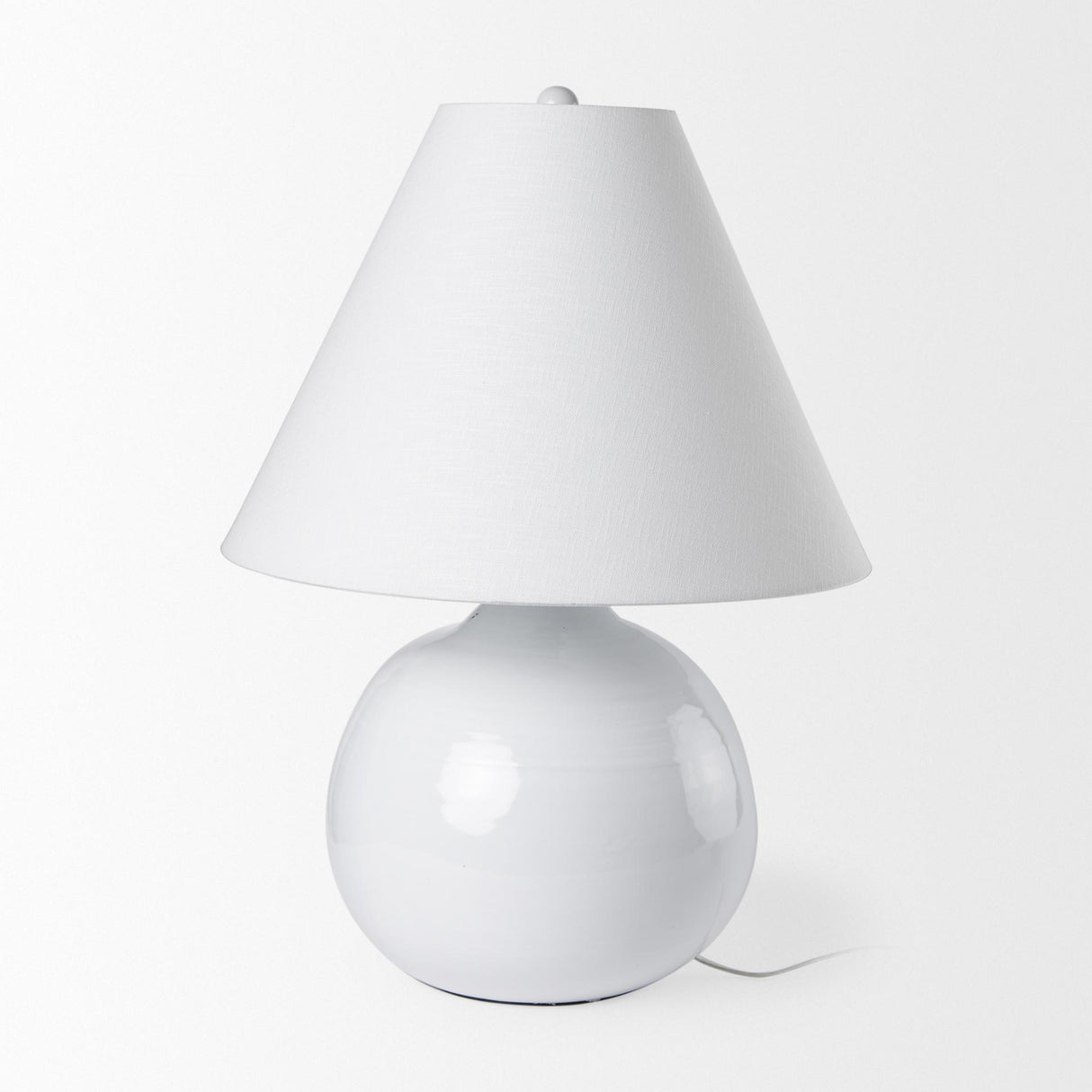 Mercana Mehdi White Ceramic Table Lamp