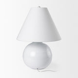 Mercana Mehdi White Ceramic Table Lamp