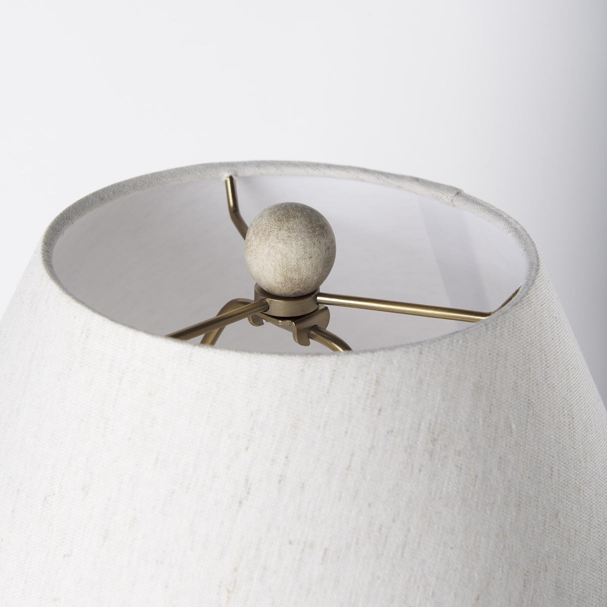 Mercana Mehdi Cream Ceramic Table Lamp