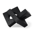Mercana Linx Small Matte Black Resin Sculpture Decorative Object