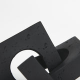 Mercana Linx Small Matte Black Resin Sculpture Decorative Object