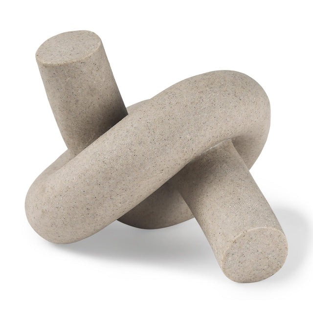 Mercana Otto Sandstone Resin Large Knot Sculpture Decorative Object
