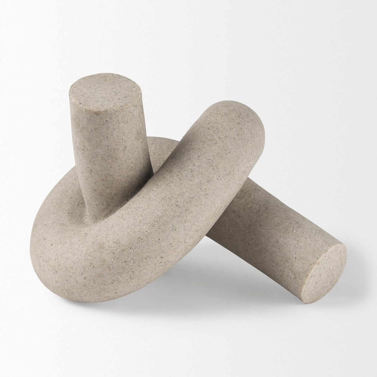 Mercana Otto Sandstone Resin Large Knot Sculpture Decorative Object