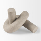 Mercana Otto Sandstone Resin Large Knot Sculpture Decorative Object