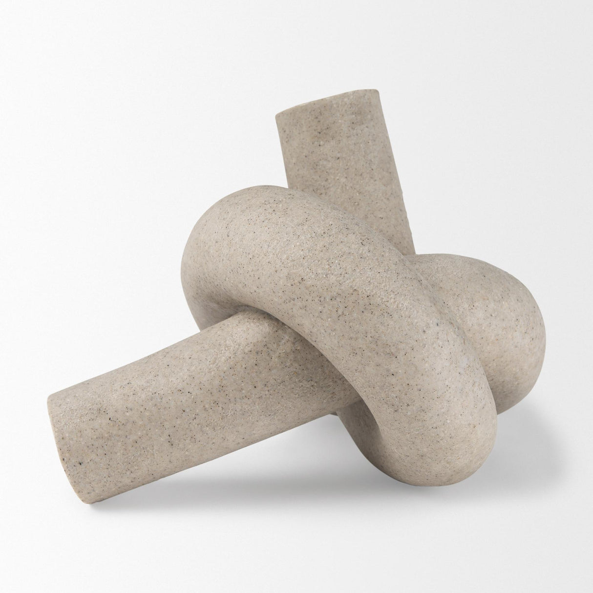 Mercana Otto Sandstone Resin Large Knot Sculpture Decorative Object