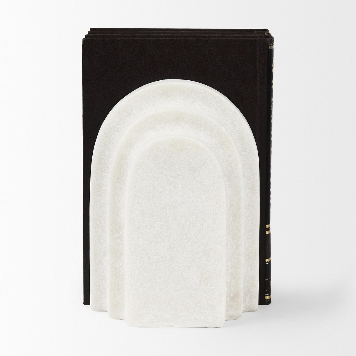 Mercana Empire Granite Resin Arc Book End Set