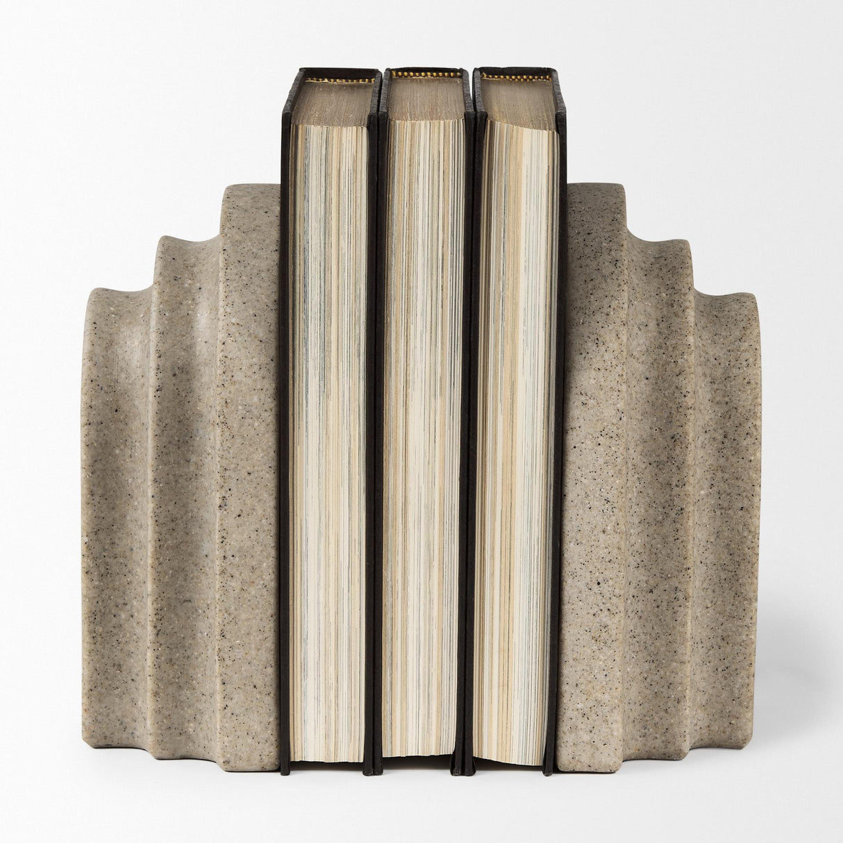 Mercana Empire Sandstone Resin Arc Book End Set