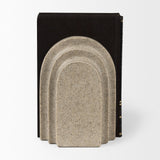 Mercana Empire Sandstone Resin Arc Book End Set
