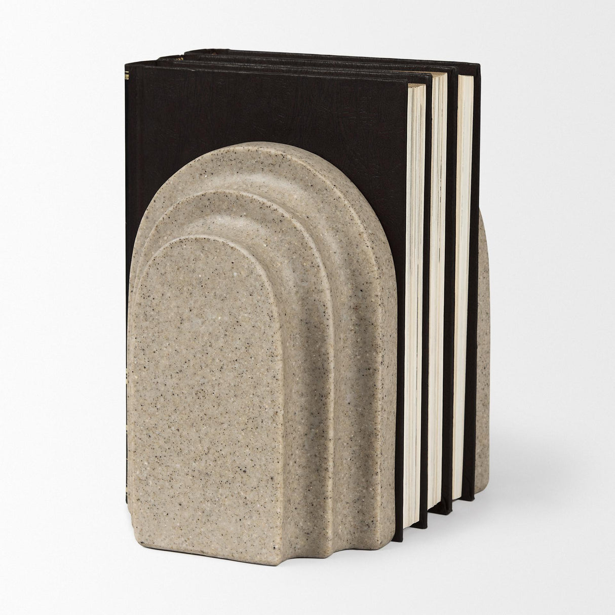 Mercana Empire Sandstone Resin Arc Book End Set