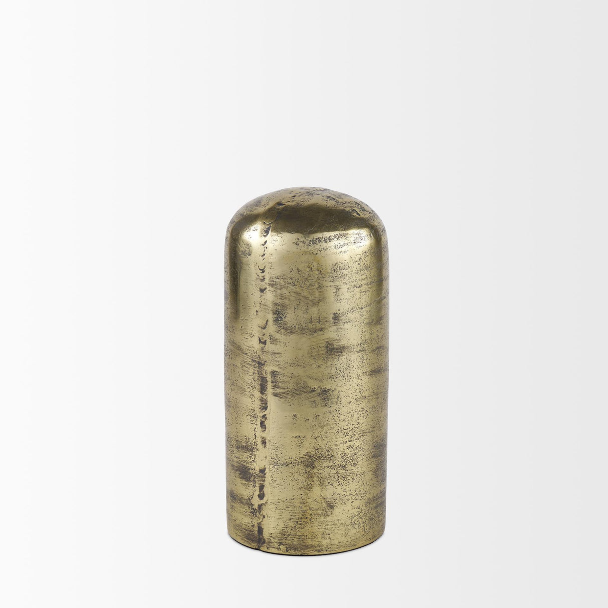 Mercana Quonset Tall Brass Finished Aluminum Metal Ornament