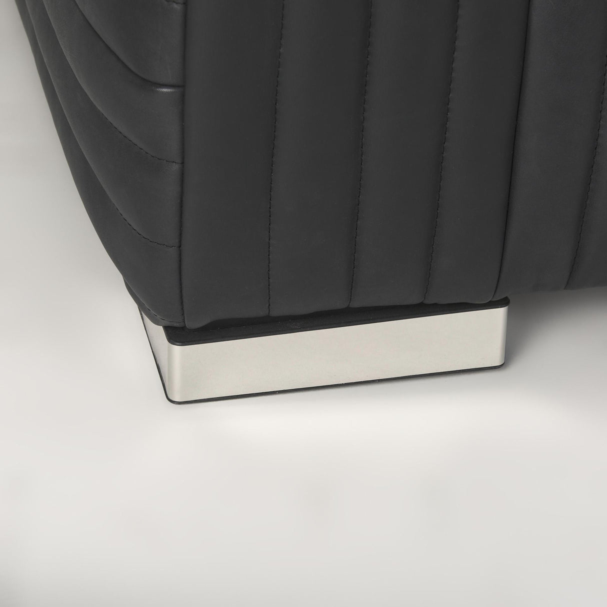 Mercana Ricciardo Black Leather Upholstered Arm Chair