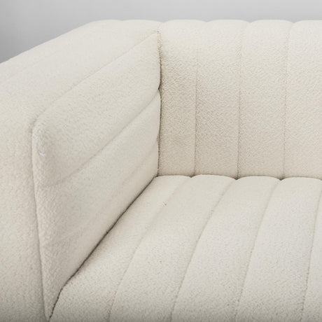 Mercana Ricciardo Cream Boucle 3-Seater Sofa