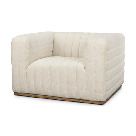 Mercana Ricciardo Cream Boucle Upholstered Arm Chair