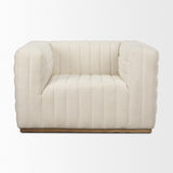 Mercana Ricciardo Cream Boucle Upholstered Arm Chair