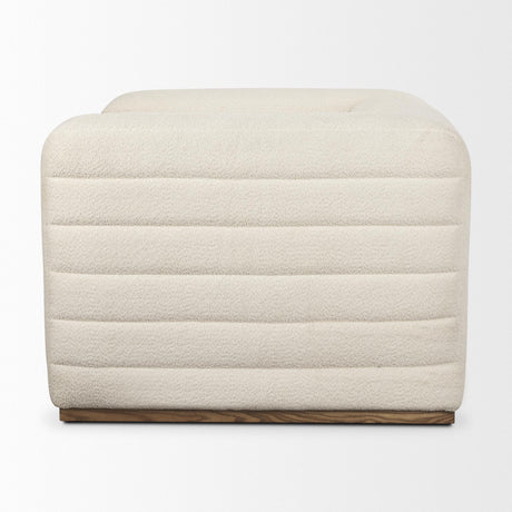 Mercana Ricciardo Cream Boucle Upholstered Arm Chair