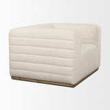 Mercana Ricciardo Cream Boucle Upholstered Arm Chair