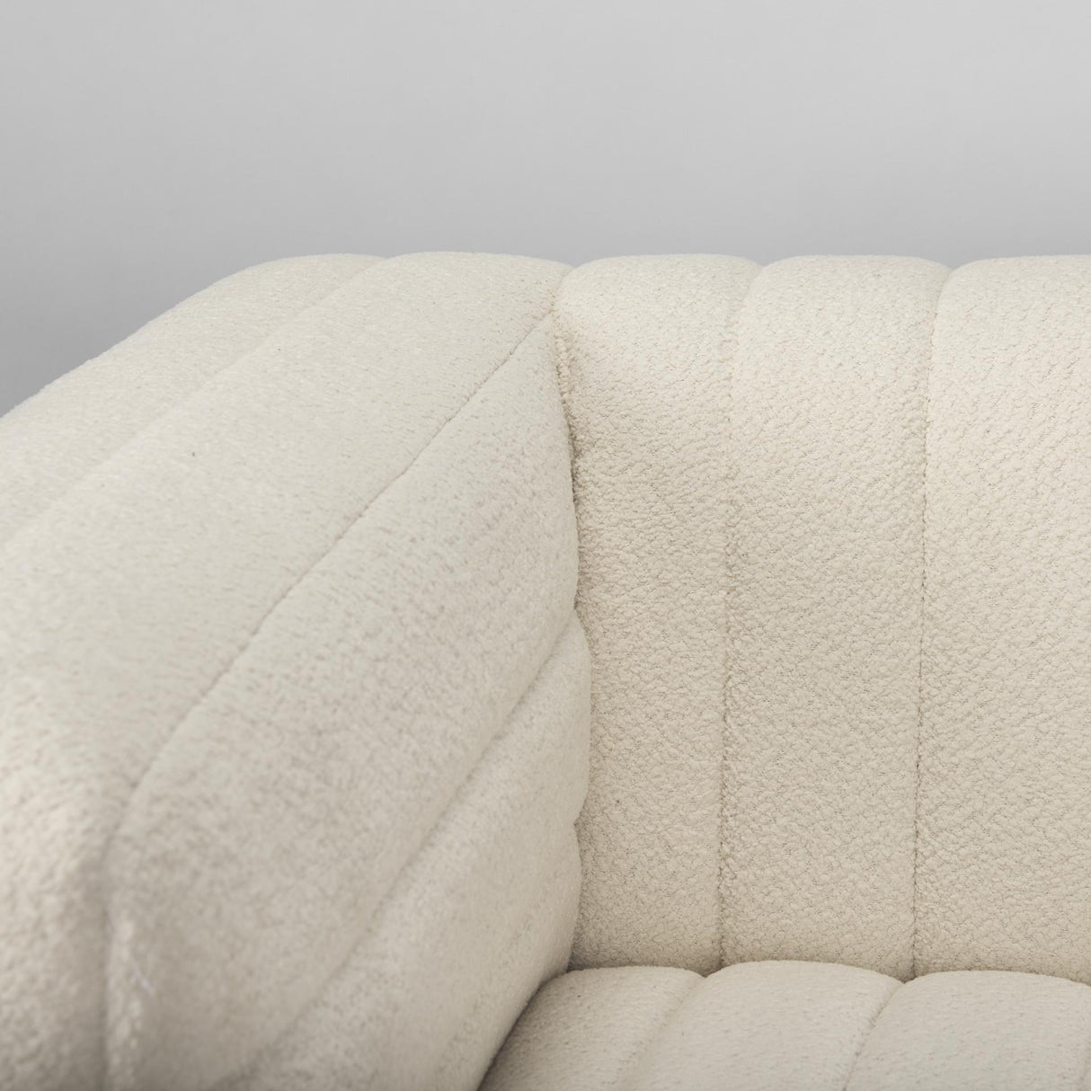 Mercana Ricciardo Cream Boucle Upholstered Arm Chair