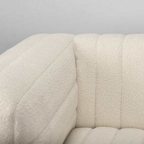 Mercana Ricciardo Cream Boucle Upholstered Arm Chair