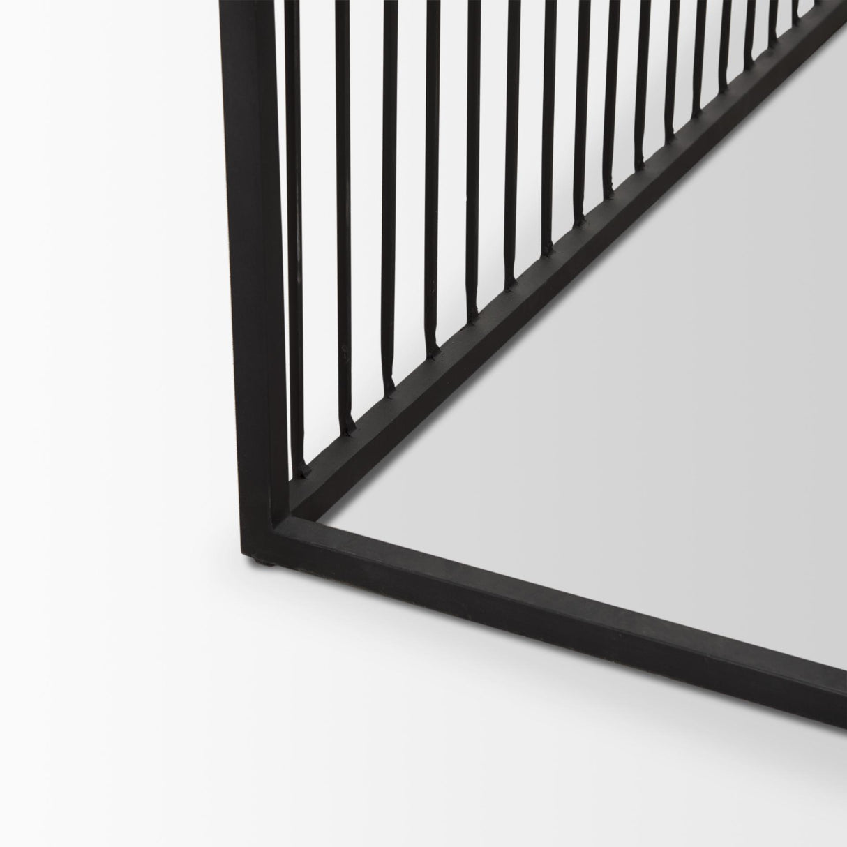 Mercana Miles Black Metal w/ Light Wood Nesting Coffee Table